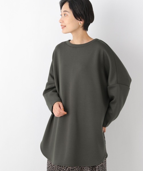 LEPSIM(レプシィム)の「オーバーポンチョプルオーバー 215878(Tシャツ/カットソー・レディース・アイボリー/カーキ/グレー・FREE)」の3枚目の写真