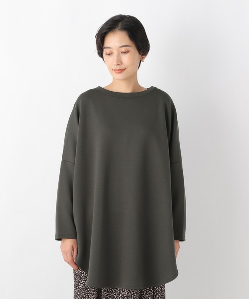 LEPSIM(レプシィム)の「オーバーポンチョプルオーバー 215878(Tシャツ/カットソー・レディース・アイボリー/カーキ/グレー・FREE)」の7枚目の写真