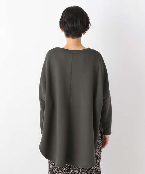 LEPSIM(レプシィム)の「オーバーポンチョプルオーバー 215878(Tシャツ/カットソー・レディース・アイボリー/カーキ/グレー・FREE)」の9枚目の写真