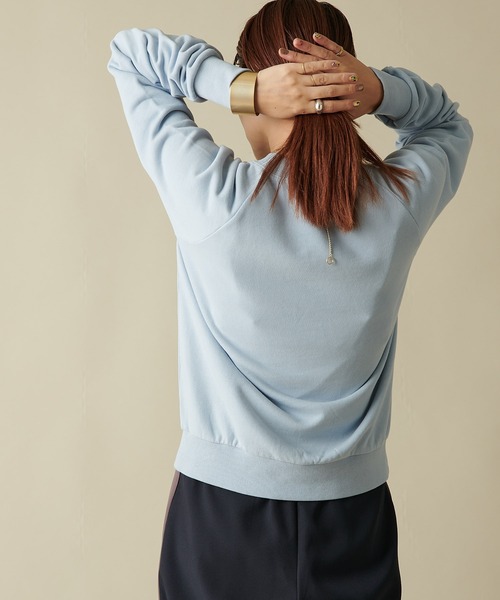 Omekashi（オメカシ）の「(オーガニックコットン)コンパクトスウェット（スウェット・レディース・チャコールグレー/サックスブルー/ピンク/アイボリー/オフホワイト/ネイビー/ピンク系その他・FREE）」の14枚目の写真