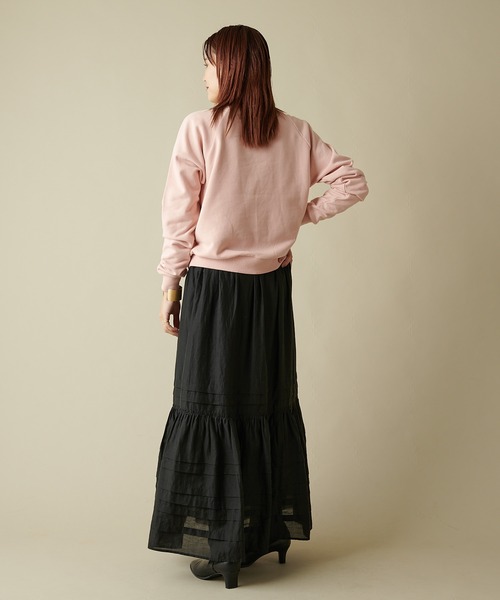 Omekashi（オメカシ）の「(オーガニックコットン)コンパクトスウェット（スウェット・レディース・チャコールグレー/サックスブルー/ピンク/アイボリー/オフホワイト/ネイビー/ピンク系その他・FREE）」の15枚目の写真