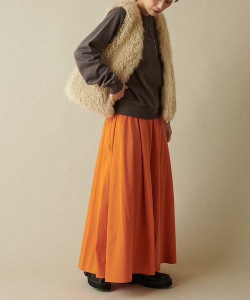 Omekashi（オメカシ）の「(オーガニックコットン)コンパクトスウェット（スウェット・レディース・チャコールグレー/サックスブルー/ピンク/アイボリー/オフホワイト/ネイビー/ピンク系その他・FREE）」の10枚目の写真