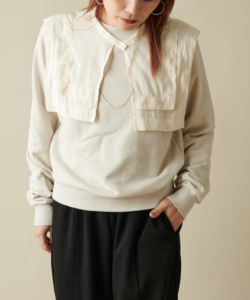 Omekashi（オメカシ）の「(オーガニックコットン)コンパクトスウェット（スウェット・レディース・チャコールグレー/サックスブルー/ピンク/アイボリー/オフホワイト/ネイビー/ピンク系その他・FREE）」の20枚目の写真