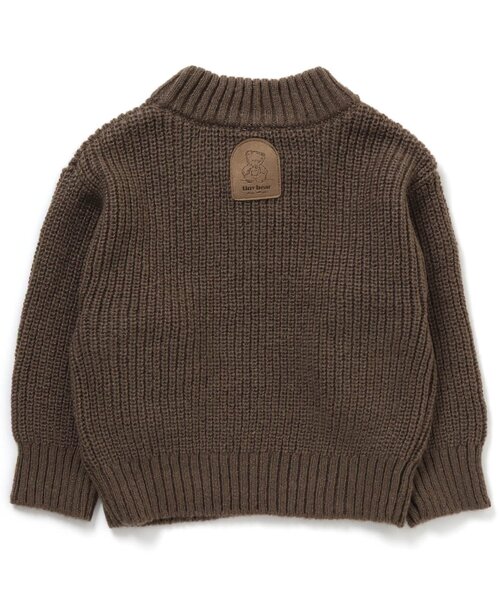 apres les cours（アプレレクール）の「tiny bear アップリケニット（ニット/セーター・キッズ・ベージュ/ブラウン・100/90/120）」の15枚目の写真