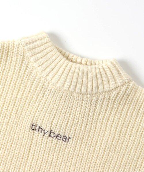 apres les cours（アプレレクール）の「tiny bear アップリケニット（ニット/セーター・キッズ・ベージュ/ブラウン・100/90/120）」の13枚目の写真