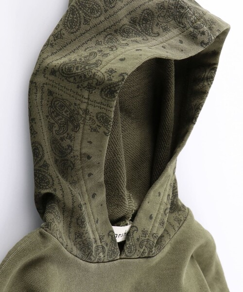 BRANSHES（ブランシェス）の「【バンダナフード】パーカー（パーカー・キッズ・カーキ/チャコールグレー・140/90/110/150/120/100/130）」の21枚目の写真