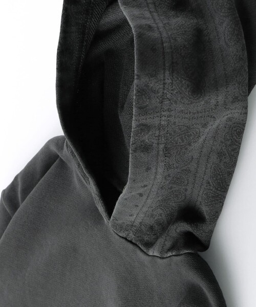 BRANSHES（ブランシェス）の「【バンダナフード】パーカー（パーカー・キッズ・カーキ/チャコールグレー・140/90/110/150/120/100/130）」の7枚目の写真