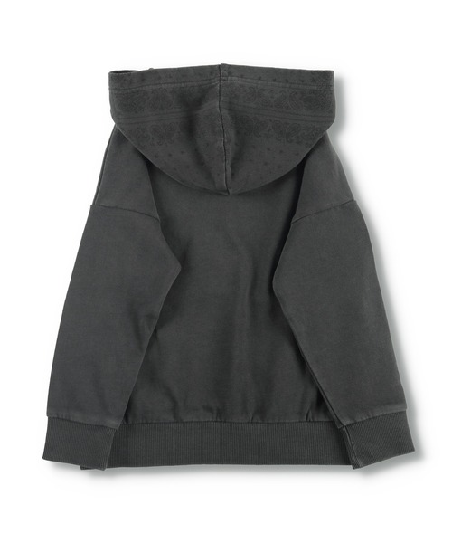 BRANSHES（ブランシェス）の「【バンダナフード】パーカー（パーカー・キッズ・カーキ/チャコールグレー・140/90/110/150/120/100/130）」の10枚目の写真