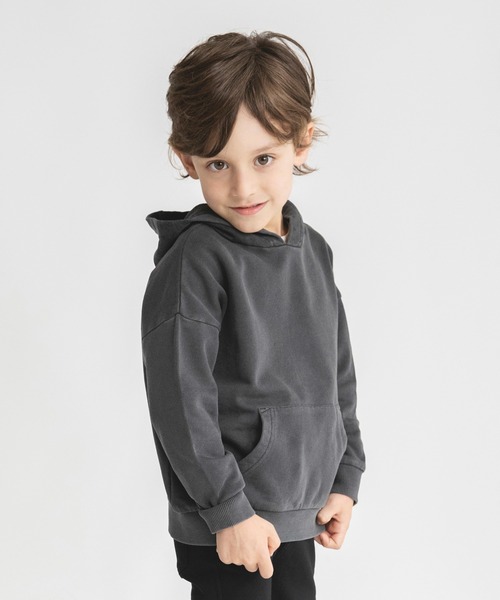 BRANSHES（ブランシェス）の「【バンダナフード】パーカー（パーカー・キッズ・カーキ/チャコールグレー・140/90/110/150/120/100/130）」の18枚目の写真