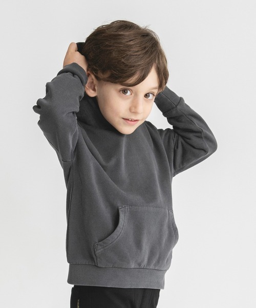 BRANSHES（ブランシェス）の「【バンダナフード】パーカー（パーカー・キッズ・カーキ/チャコールグレー・140/90/110/150/120/100/130）」の13枚目の写真