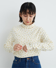 CHILD WOMAN | フライス小花プリント タートル長袖プルオーバー(Tシャツ/カットソー)