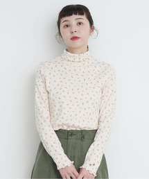 CHILD WOMAN | フライス小花プリント タートル長袖プルオーバー(Tシャツ/カットソー)