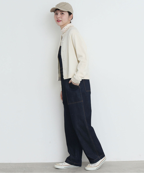 CHILD WOMAN(チャイルドウーマン)の「フライス小花プリント タートル長袖プルオーバー(Tシャツ/カットソー・レディース・アイボリー/サックスブルー/イエロー/ブルー系その他/オレンジ・FREE)」の13枚目の写真