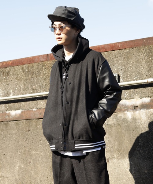 Lulu & Arnie(るるあんどあーにー)の「メルトンスタジャン / スタジアム ジャンパー(スタジャン・メンズ・ブラック・MEDIUM/LARGE/X-LARGE)」の12枚目の写真