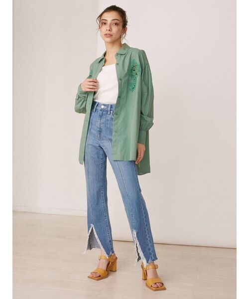 EVRIS（エヴリス）の「スクエアトゥクロコライクサンダル（サンダル・レディース・イエロー/ホワイト/ブラック・LARGE/SMALL/MEDIUM）」の11枚目の写真