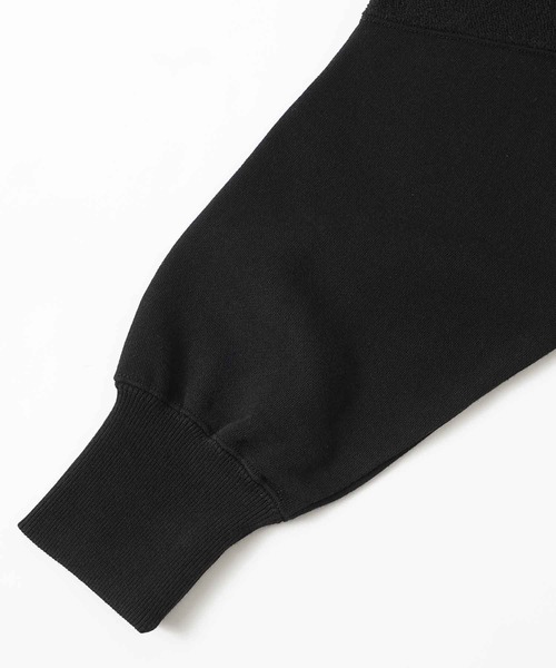 X-girl(エックスガール)の「PANELLED HALF ZIP SWEAT TOP(スウェット・レディース・イエロー/ブラック/アッシュ・M/S)」の14枚目の写真