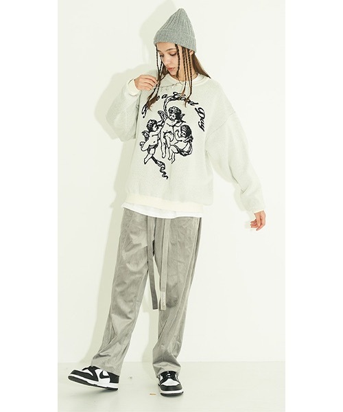 HARSH AND CRUEL(ハーシュアンドクルーエル)の「グラフィック刺繍 ニットセーター HC21AW06【Harsh and Cruel】(ニット/セーター・メンズ・ブラック/ホワイト・L/M/XL/S)」の21枚目の写真