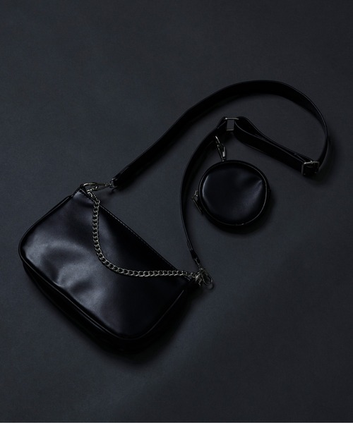 Ellno Loset（エルノロゼット）の「ケース付きショルダーバッグ（ショルダーバッグ・レディース・ブラック・FREE）」の6枚目の写真