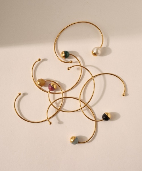 CHAN LUU（チャンルー）の「ゴールドディップ ダイヤ付き バングル BGF