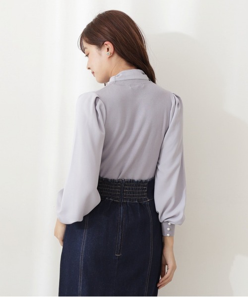 PROPORTION BODY DRESSING（プロポーションボディドレッシング）の「ボウタイリボンニット / 1212170105（ニット/セーター・レディース・パープル/オフホワイト/ライトグリーン・FREE）」の9枚目の写真