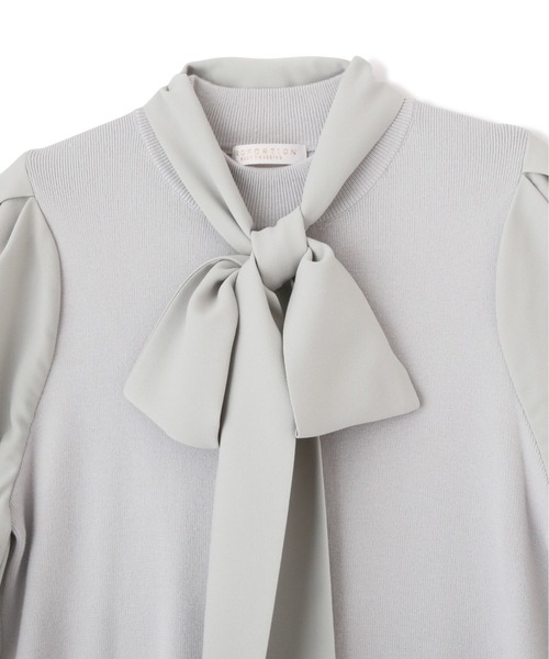 PROPORTION BODY DRESSING（プロポーションボディドレッシング）の「ボウタイリボンニット / 1212170105（ニット/セーター・レディース・パープル/オフホワイト/ライトグリーン・FREE）」の14枚目の写真