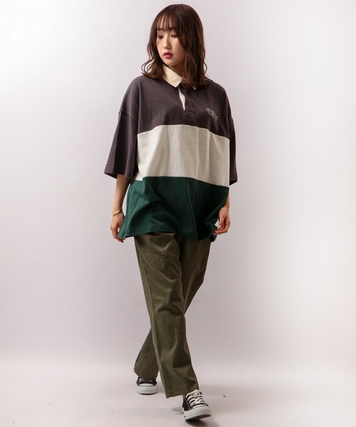 VISION STREET WEAR(ヴィジョンストリートウェア)の「VISION STREET WEAR コットンラガーポロシャツ(ポロシャツ・メンズ・グレー系その他/ネイビー/グリーン・LL/M/L)」の8枚目の写真