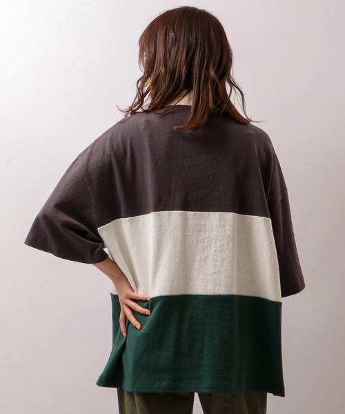 VISION STREET WEAR(ヴィジョンストリートウェア)の「VISION STREET WEAR コットンラガーポロシャツ(ポロシャツ・メンズ・グレー系その他/ネイビー/グリーン・LL/M/L)」の7枚目の写真