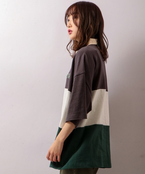 VISION STREET WEAR(ヴィジョンストリートウェア)の「VISION STREET WEAR コットンラガーポロシャツ(ポロシャツ・メンズ・グレー系その他/ネイビー/グリーン・LL/M/L)」の6枚目の写真