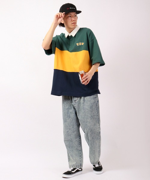 VISION STREET WEAR(ヴィジョンストリートウェア)の「VISION STREET WEAR コットンラガーポロシャツ(ポロシャツ・メンズ・グレー系その他/ネイビー/グリーン・LL/M/L)」の16枚目の写真