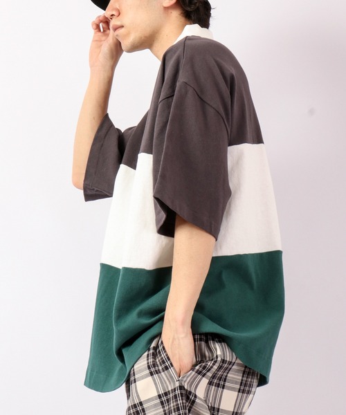 VISION STREET WEAR(ヴィジョンストリートウェア)の「VISION STREET WEAR コットンラガーポロシャツ(ポロシャツ・メンズ・グレー系その他/ネイビー/グリーン・LL/M/L)」の20枚目の写真