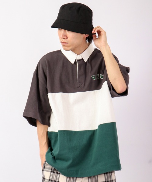 VISION STREET WEAR(ヴィジョンストリートウェア)の「VISION STREET WEAR コットンラガーポロシャツ(ポロシャツ・メンズ・グレー系その他/ネイビー/グリーン・LL/M/L)」の21枚目の写真
