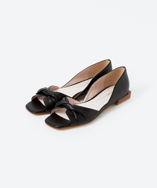 PICHE ABAHOUSE(ピシェ アバハウス)の「ツイストオープントゥパンプス(サンダル・レディース・サックスブルー/クリーム/シャンパン/ブラック・38/35/39/37/36)」の9枚目の写真