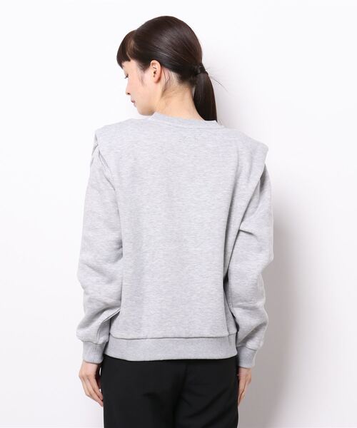 MADEMOISELLE ROPE'（マドモアゼル ロペ）の「【JUST FEMALE】キルティングパデッドスウェット（スウェット・レディース・チャコールグレー・FREE）」の2枚目の写真