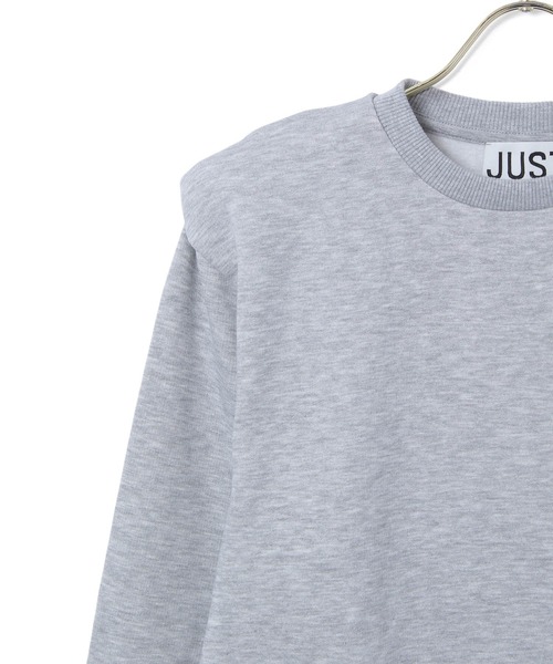 MADEMOISELLE ROPE'（マドモアゼル ロペ）の「【JUST FEMALE】キルティングパデッドスウェット（スウェット・レディース・チャコールグレー・FREE）」の6枚目の写真