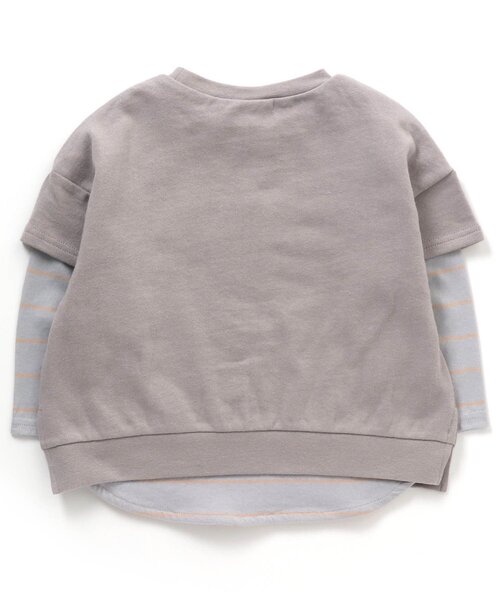 apres les cours（アプレレクール）の「/アップリケロゴ2PセットTシャツ（Tシャツ/カットソー・キッズ・ベージュ/グレー・90/100/110/120/80/130/140）」の17枚目の写真