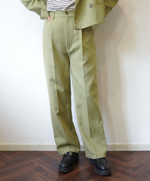 archives(アルシーヴ)の「【setupにも】タックストレートパンツ(その他パンツ・レディース・ブラック/オレンジ/アイボリー/ラベンダー/グリーン系その他・MEDIUM)」の14枚目の写真