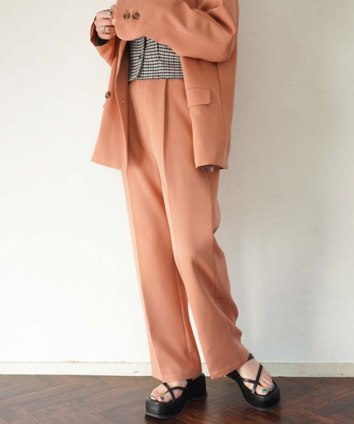 archives(アルシーヴ)の「【setupにも】タックストレートパンツ(その他パンツ・レディース・ブラック/オレンジ/アイボリー/ラベンダー/グリーン系その他・MEDIUM)」の8枚目の写真