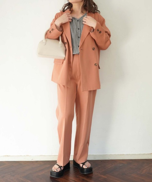 archives(アルシーヴ)の「【setupにも】タックストレートパンツ(その他パンツ・レディース・ブラック/オレンジ/アイボリー/ラベンダー/グリーン系その他・MEDIUM)」の12枚目の写真