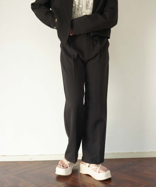 archives(アルシーヴ)の「【setupにも】タックストレートパンツ(その他パンツ・レディース・ブラック/オレンジ/アイボリー/ラベンダー/グリーン系その他・MEDIUM)」の13枚目の写真