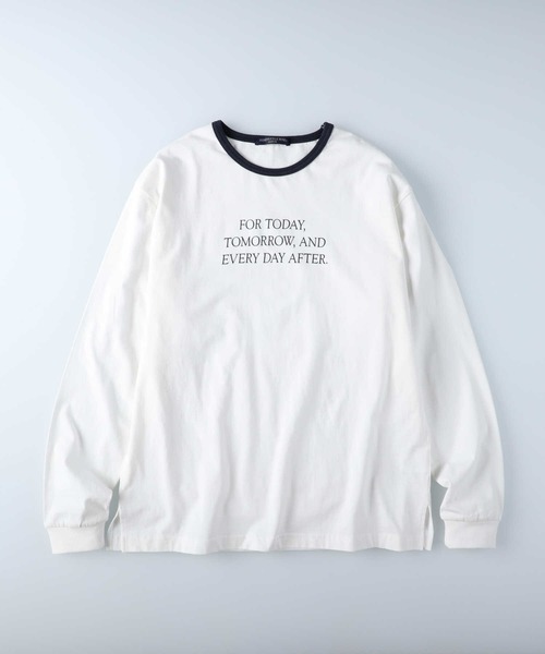 Right-on（ライトオン）の「【HONEYSUCKLE ROSE】リンガープリントロンＴ（Tシャツ/カットソー・レディース・レッド/ネイビー・M/L）」の11枚目の写真