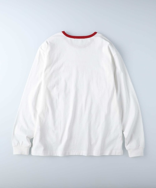 Right-on（ライトオン）の「【HONEYSUCKLE ROSE】リンガープリントロンＴ（Tシャツ/カットソー・レディース・レッド/ネイビー・M/L）」の13枚目の写真