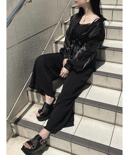 EATME（イートミー）の「BIGリボンシアーブラウス（シャツ/ブラウス・レディース・ブラック/ピンク/ブルー・FREE）」の9枚目の写真