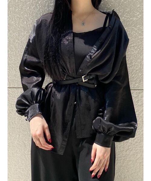 EATME（イートミー）の「BIGリボンシアーブラウス（シャツ/ブラウス・レディース・ブラック/ピンク/ブルー・FREE）」の12枚目の写真