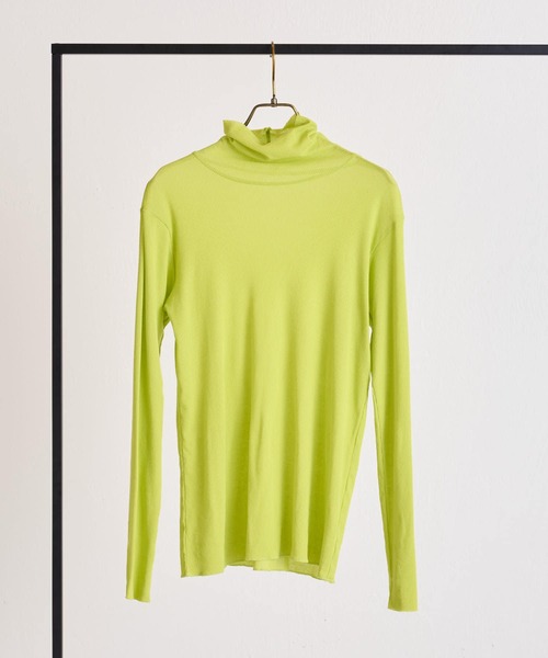 BEARDSLEY（ビアズリー）の「コナユキテレコハイネック（Tシャツ/カットソー・レディース・イエロー/ブルー/ライトグレー/ブラック/ネイビー・FREE）」の19枚目の写真