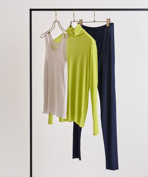 BEARDSLEY（ビアズリー）の「コナユキテレコハイネック（Tシャツ/カットソー・レディース・イエロー/ブルー/ライトグレー/ブラック/ネイビー・FREE）」の12枚目の写真