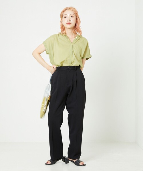 ▽【WEB限定】ポンチテーパードスラックス