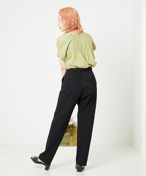 ▽【WEB限定】ポンチテーパードスラックス