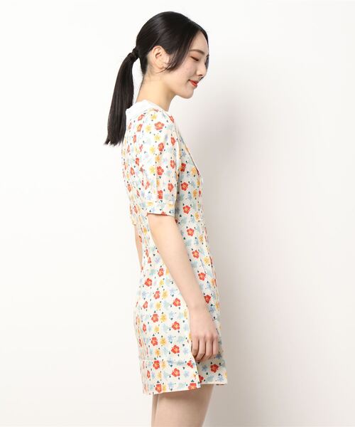 lissi Boutique（リージーブティック）の「【lissi Boutique】ヴィンテージ襟花柄ワンピース（ワンピース・レディース・レッド・FREE）」の5枚目の写真