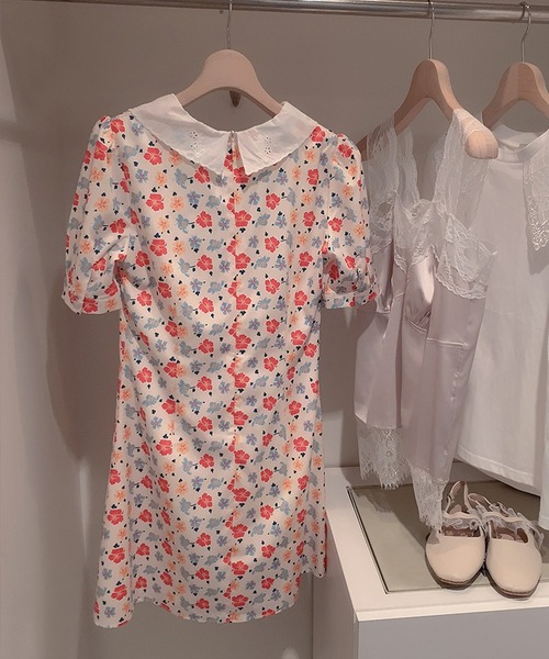 lissi Boutique（リージーブティック）の「【lissi Boutique】ヴィンテージ襟花柄ワンピース（ワンピース・レディース・レッド・FREE）」の13枚目の写真
