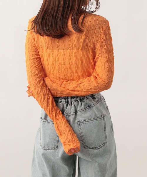 Heather（ヘザー）の「ウネウネシアーカットソー 276040（T